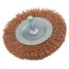 Szczotka druciana obrotowa płaska fi 6mm 100mm do wiertarki wkrętarki