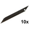 Ostrza do noża ostrze wymienne łamane 9 mm PRECISION 10szt SK-5 BLACK FINISH