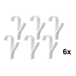 6x HACZYK WIESZAK NA RĘCZNIKI GRZEJNIK KALORYFER UCHWYT ŁAZIENKOWY ZESTAW