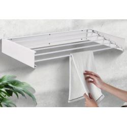 Suszarka na pranie Ścienna Składana METALOWA 80cm Wisząca Rozkładana mocna