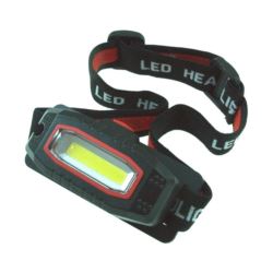 Latarka czołowa LED na baterie z klipsem