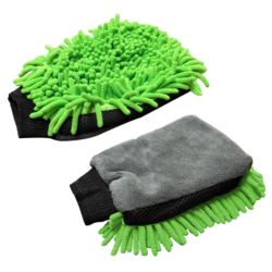 GRUBA RĘKAWICA SAMOCHODOWA Z MIKROFIBRY DWUSTRONNA