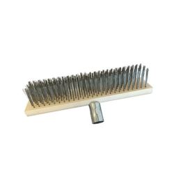 Miotła szczotka druciana do czyszczenia BRUKU CHODNIKA 30cm drut stalowy