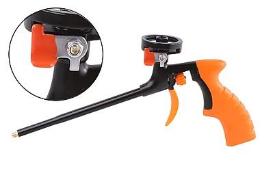 Pistolet do pianki piany montażowej TEFLON z wyłącznikiem odcinającym