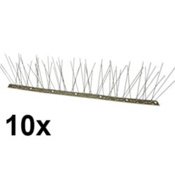 Gęste kolce na ptaki gołębie kolce przeciw ptakom 10x 50 cm kolce 6-4-6-4, szerokość: 8,5cm, Wysokość: 11,8cm