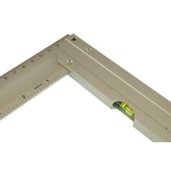 KĄTOWNIK ALUMINIOWY Z POZIOMICĄ 350 mm