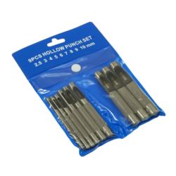 PRZEBIJAKI DO SKÓRY 2,5-10MM, ZESTAW 9 SZT.