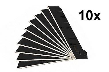 Ostrza do noża ostrze wymienne łamane 18 mm 10szt SK-5 BLACK FINISH