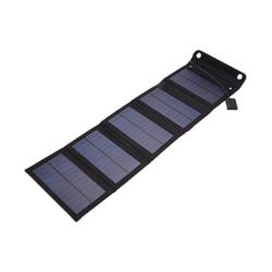 Ładowarka solarna turystyczna panel słoneczny 14W podwójne USB wyjście 5V/2.1A