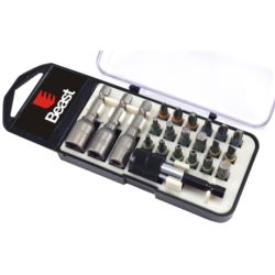 KOŃCÓWKI WKRĘTAKOWE DO WIERTARKI 22el,  BITY I NASADKI stal S2