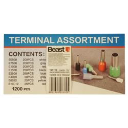 Tulejki izolowane zaciskowe 1200x 0.5-10mm2