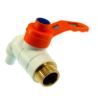 Zawór kran kurek kulowy ogrodowy czerpalny 1/2" cal plastikowo mosiężny
