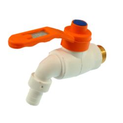 Zawór kran kurek kulowy ogrodowy czerpalny 1/2" cal plastikowo mosiężny