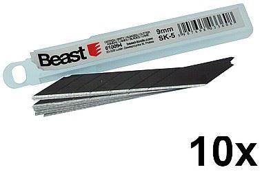 Ostrza do noża ostrze wymienne łamane 9 mm PRECISION 10szt SK-5 BLACK FINISH