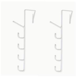 2x WIESZAK NA DRZWI DO ŁAZIENKI PRZEDPOKOJU NA SZAFKĘ BEZ WIERCENIA 5 HACZYKÓW