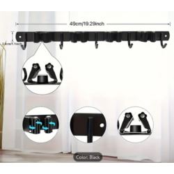 WIESZAK UCHWYT NA NARZĘDZIA OGRODOWE MIOTŁY MOP GRABIE SZCZOTKI ŚCIENNY 49CM