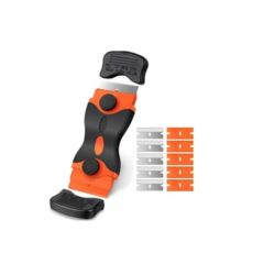 SKROBAK DO PŁYTY INDUKCYJNEJ CERAMICZNEJ SKROBACZKA DO CZYSZCZENIA SZYB SZKŁA 115MM + 10 OSTRZY