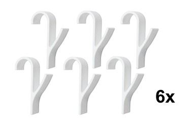 6x HACZYK WIESZAK NA RĘCZNIKI GRZEJNIK KALORYFER UCHWYT ŁAZIENKOWY ZESTAW