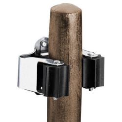 Wieszak sprężynowy uchwyt na narzedzia miotły mop szary 50x48x40mm