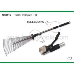 Grabie do liści trawy druciane REGULOWANE trzon metalowy rączka teleskop 80-165CM TELESCOPIC