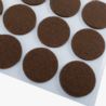 Podkładki filcowe pod meble samoprzylepne 28mm 24 szt brązowe okrągłe