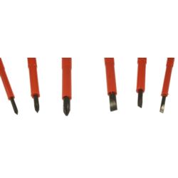 Śrubokręty wkrętaki izolowane MAGNETYCZNE 3 płaskie 3 krzyżakowe