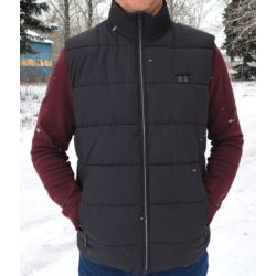 KAMIZELKA KURTKA PODGRZEWANA PIKOWANA EURO-SIZE M 170 CZARNA