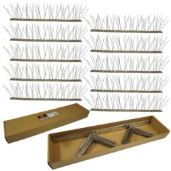 Gęste kolce na ptaki gołębie kolce przeciw ptakom 10x 50 cm kolce 6-4-6-4, szerokość: 8,5cm, Wysokość: 11,8cm