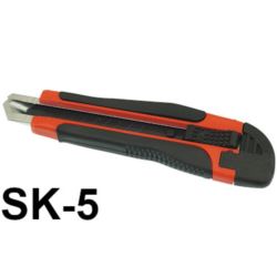 Nóż tapeciak łamany wysuwany do tapet 18MM SK-5 rączka TPR