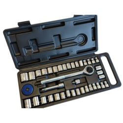 ZESTAW KLUCZY NASADOWYCH 4-13 mm z grzechotką