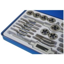 Zestaw narzynek i gwintowników walizka kalibrownik 24 szt M5-M12 1/8 NPT