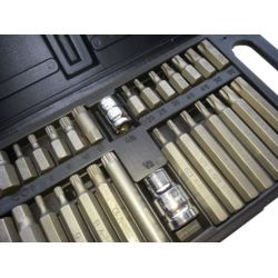 Zestaw bitów kluczy końcówki klucze IMBUS SPLINE TORX BITY 40 elementów