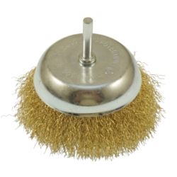 Szczotka druciana doczołowa fi 6mm 100mm do wiertarki