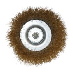 Szczotka druciana doczołowa fi 6mm 100mm do wiertarki