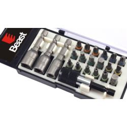 KOŃCÓWKI WKRĘTAKOWE DO WIERTARKI 22el,  BITY I NASADKI stal S2