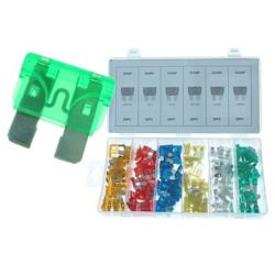 Bezpieczniki samochodowe 5-30A zestaw 120szt.