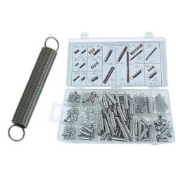 Zestaw mix sprężyn 200 szt. sprężynki rozciągające ściągające ściskające