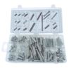 Zestaw mix sprężyn 200 szt. sprężynki rozciągające ściągające ściskające