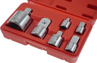Zestaw adaptery redukcje klucz nasadki klucza nasadowego 1/2 3/8 3/4 6szt