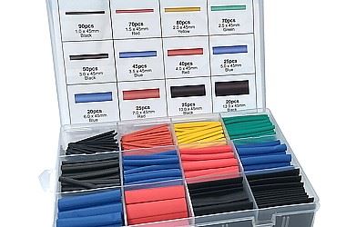 Koszulki termokurczliwe zestaw 560 szt kolorowe