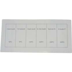 Zaślepki gumowe na króciec, wężyk 80szt, 6 rozmiarów fi 4-9,5mm