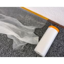 Folia malarska z taśmą 270 cm x 33m ANTYCHLAP