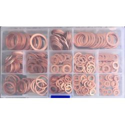 Podkładki miedziane uszczelki miedź miedzianych 280 szt M5-M20