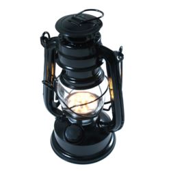 Dekoracyjna Lampa naftowa czarna 190 mm 15 LED