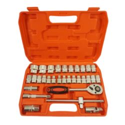 Zestaw kluczy nasadowych 1/2" 8-32MM CV 32szt