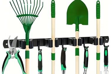 WIESZAK UCHWYT NA NARZĘDZIA OGRODOWE MIOTŁY MOP GRABIE SZCZOTKI ŚCIENNY 49CM