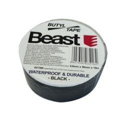 Taśma butylowa CZARNA uszczelniająca wodoodporna 0,8x50mm 10M BUTYL UV BLACK WATERPROOF
