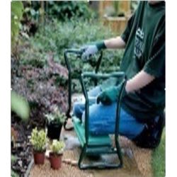 KLĘCZNIK OGRODOWY SKŁADANY 3w1 TABORET STOŁEK PRZYBORNIK STOŁEK OGRODOWY