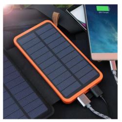 POWERBANK SOLARNY, ROZKŁADANY PRZENOŚNY LATARKA