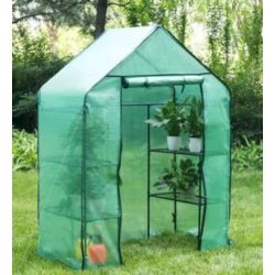 Szklarnia balkonowa ogrodowa foliowa mini 195x143x73CM 2 x 3-POZIOMY